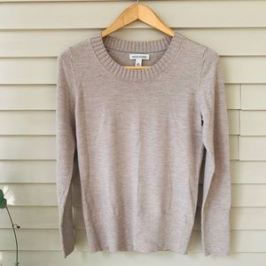 Banana Republic taupe merino wool sweater